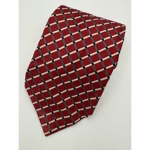 Bruno Piattelli Tie Mens Silk Geometric‎ Pattern Classic Made in USA Necktie